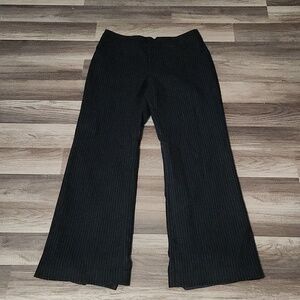 BANANA Republic Harrison Wool Black White Stripe Dress Pants Size 6P